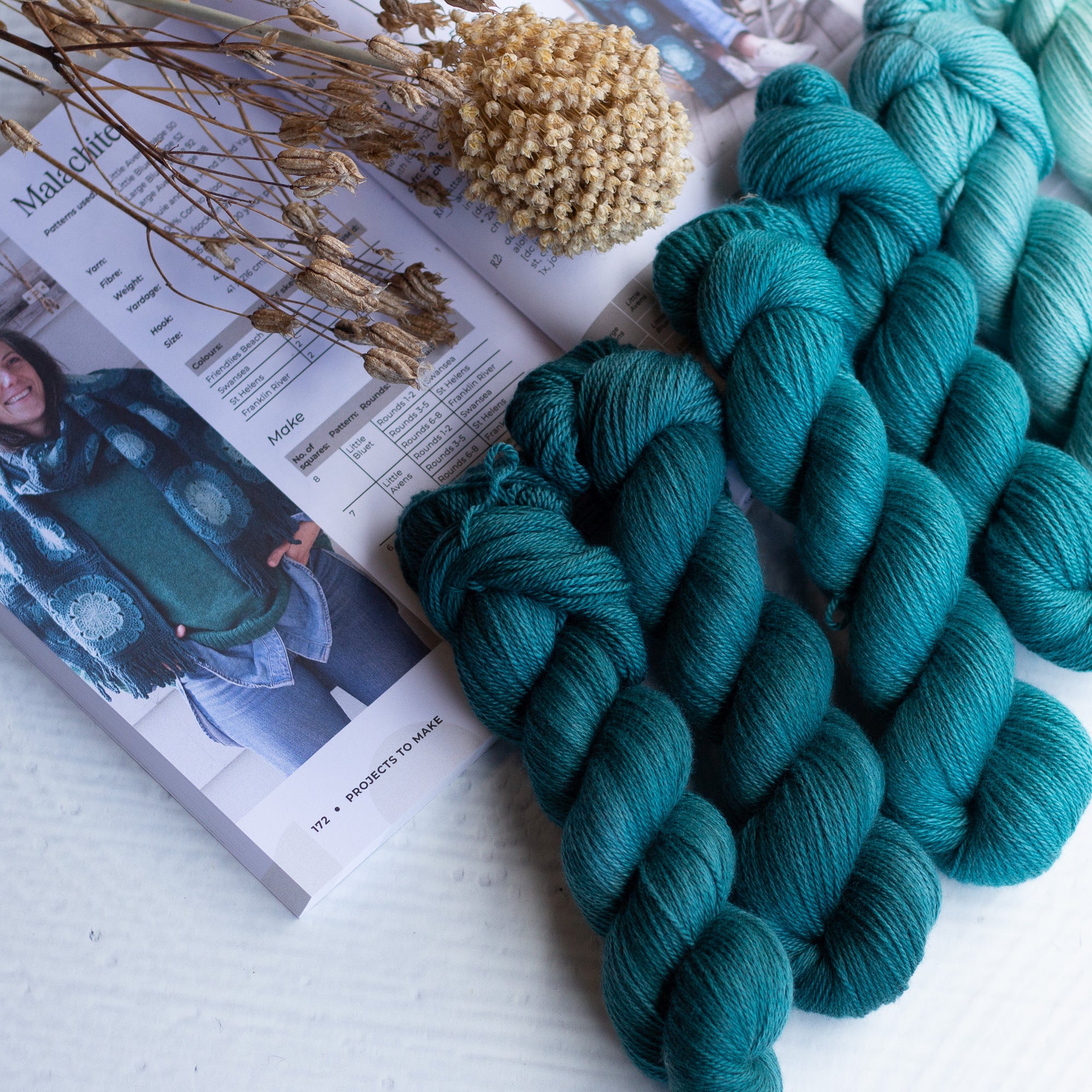 Malachite Scarf - Yarn Bundle