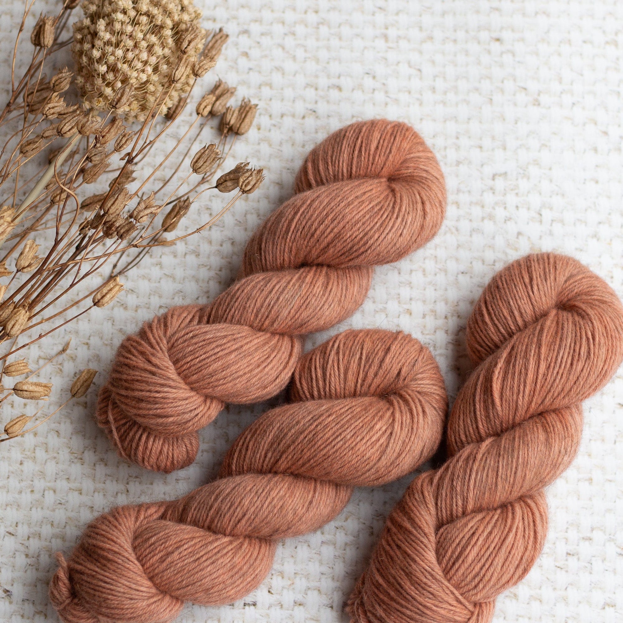 Louie & Lola Yarns Alma Cardigan Fade Kit - Denim & Salmon Run