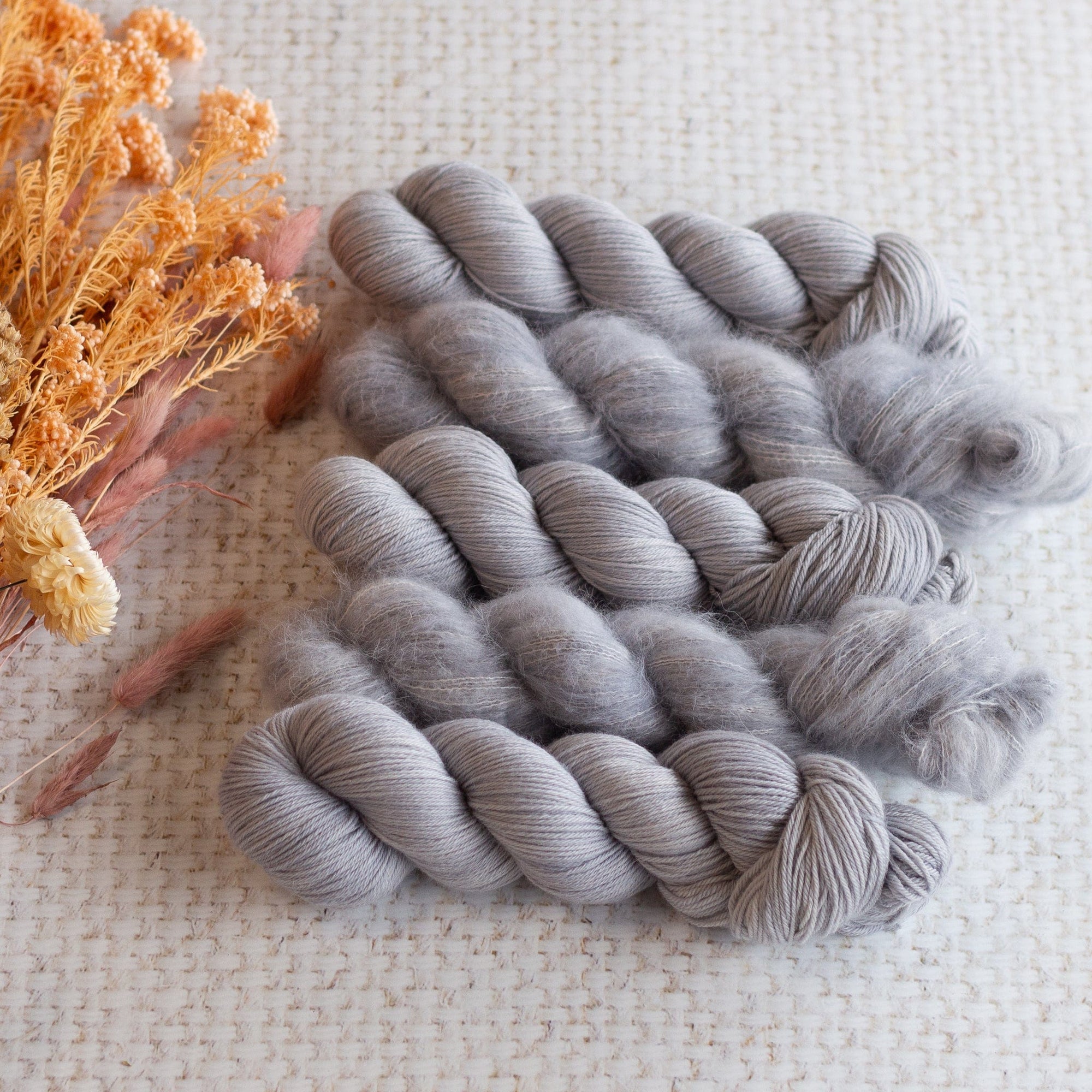 Louie & Lola Yarns Lyrebird Cardigan - Kit 5 - Storm Cloud