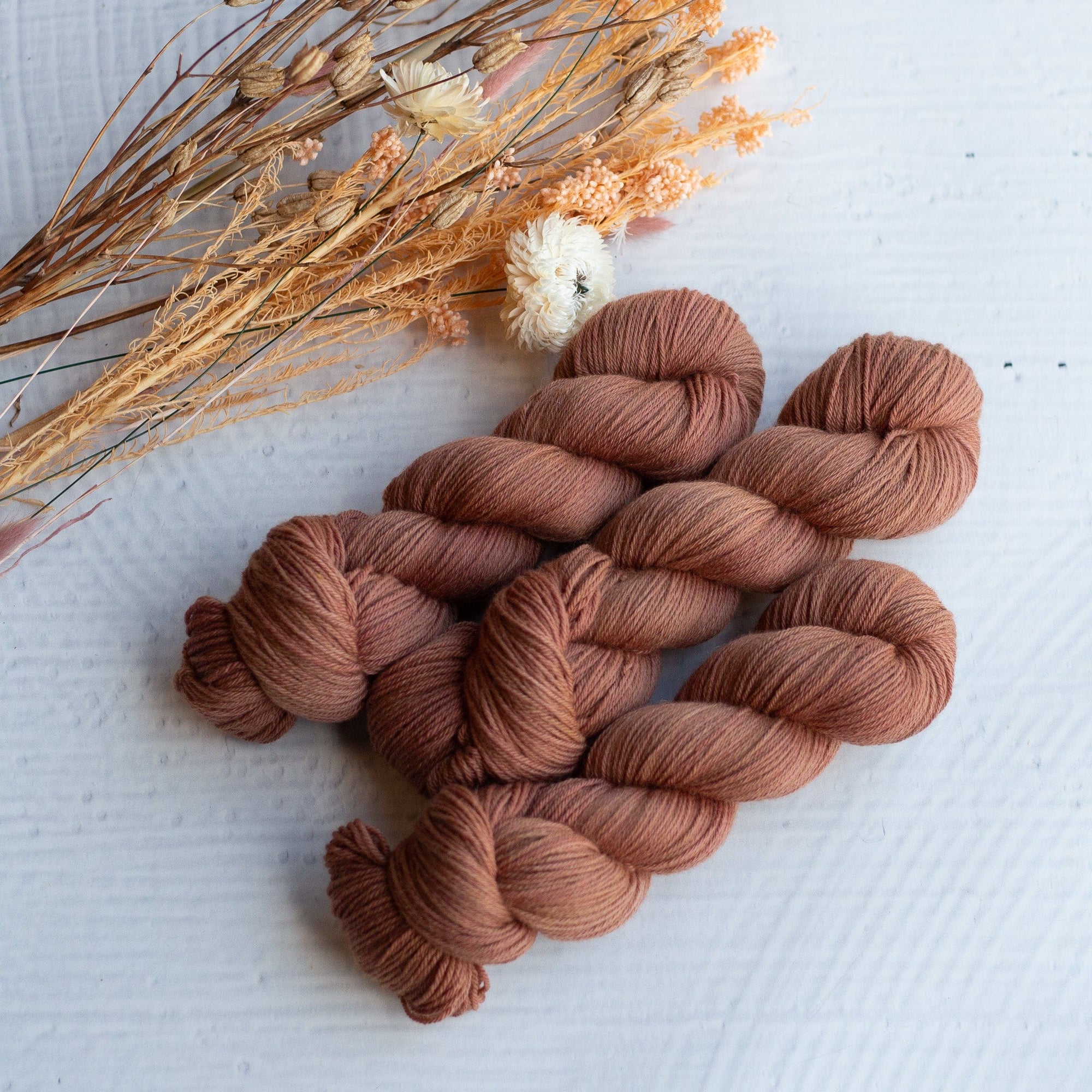 Louie & Lola Yarns SRS Merino Alpaca Fingering - Bloom Collection - Chocolate Cosmos PRE-ORDER