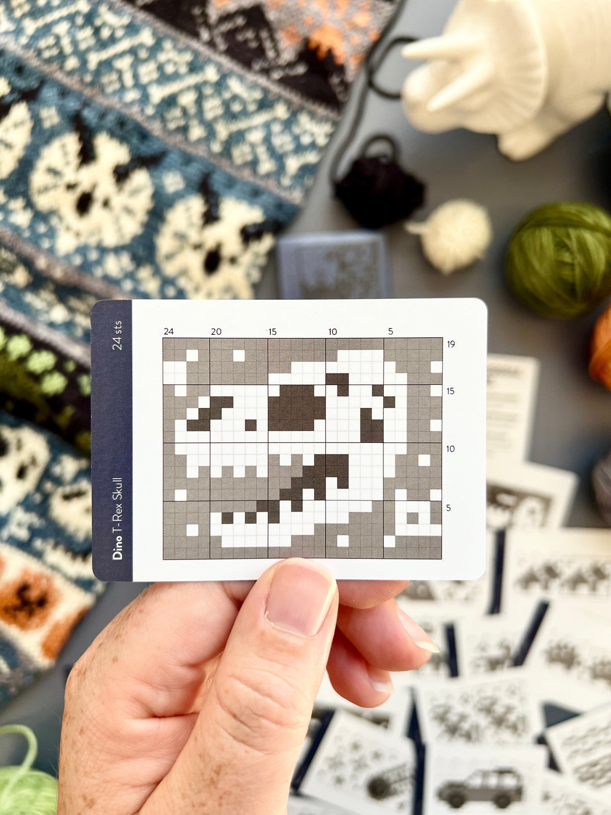 Pacific Knit Co. knitting pattern Pacific Knit Co. - Dino Doodle Card Deck (Expansion)