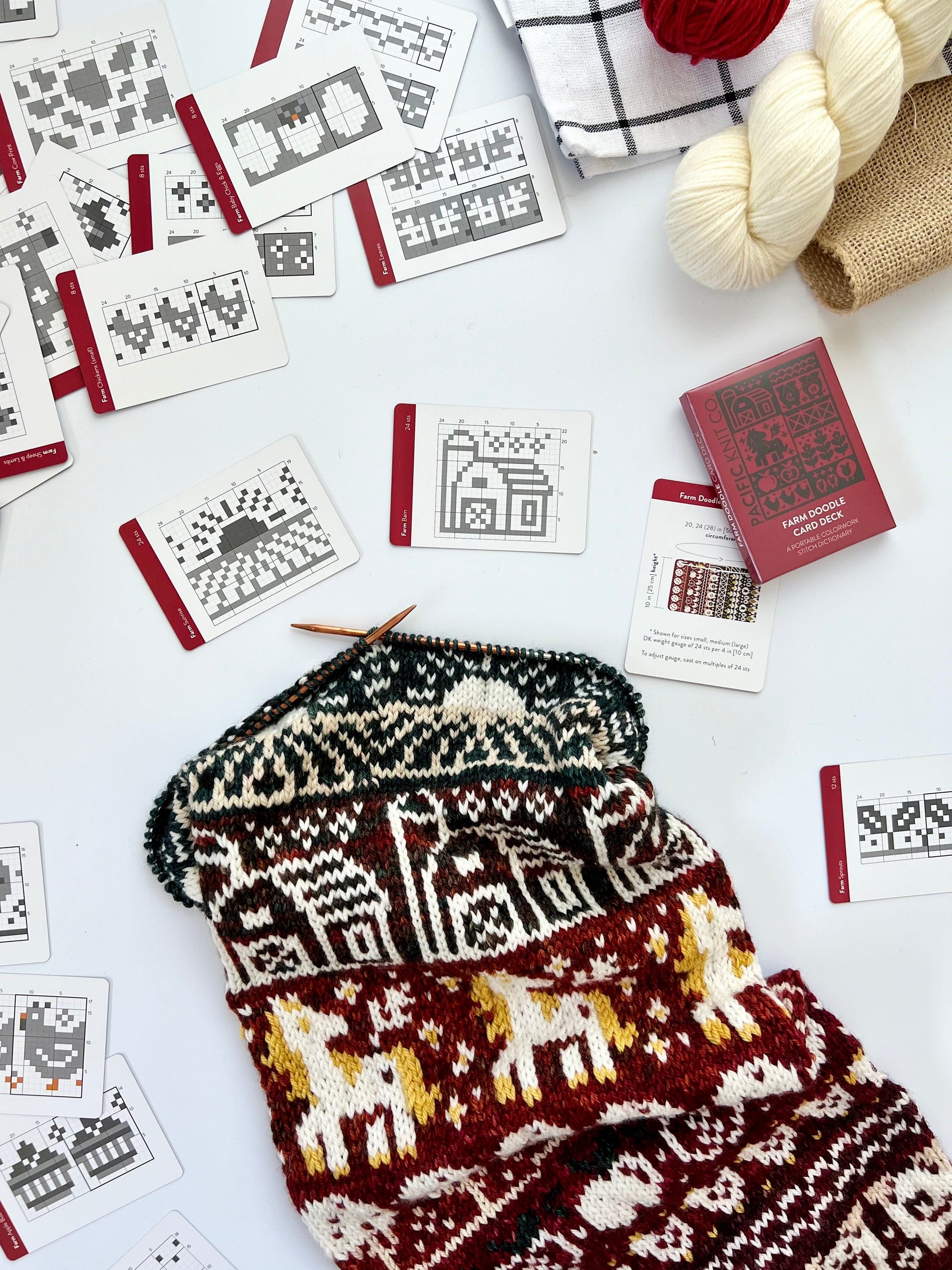 Pacific Knit Co. knitting pattern Pacific Knit Co. - Farm Doodle Card Deck (Expansion)