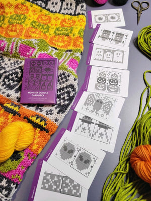 Pacific Knit Co. knitting pattern Pacific Knit Co. - Monster Doodle Card Deck (Expansion)