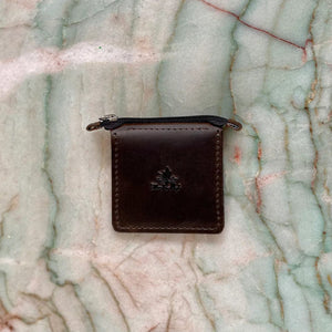 Thread & Maple Thread & Maple - Leather Square Zip Pouch